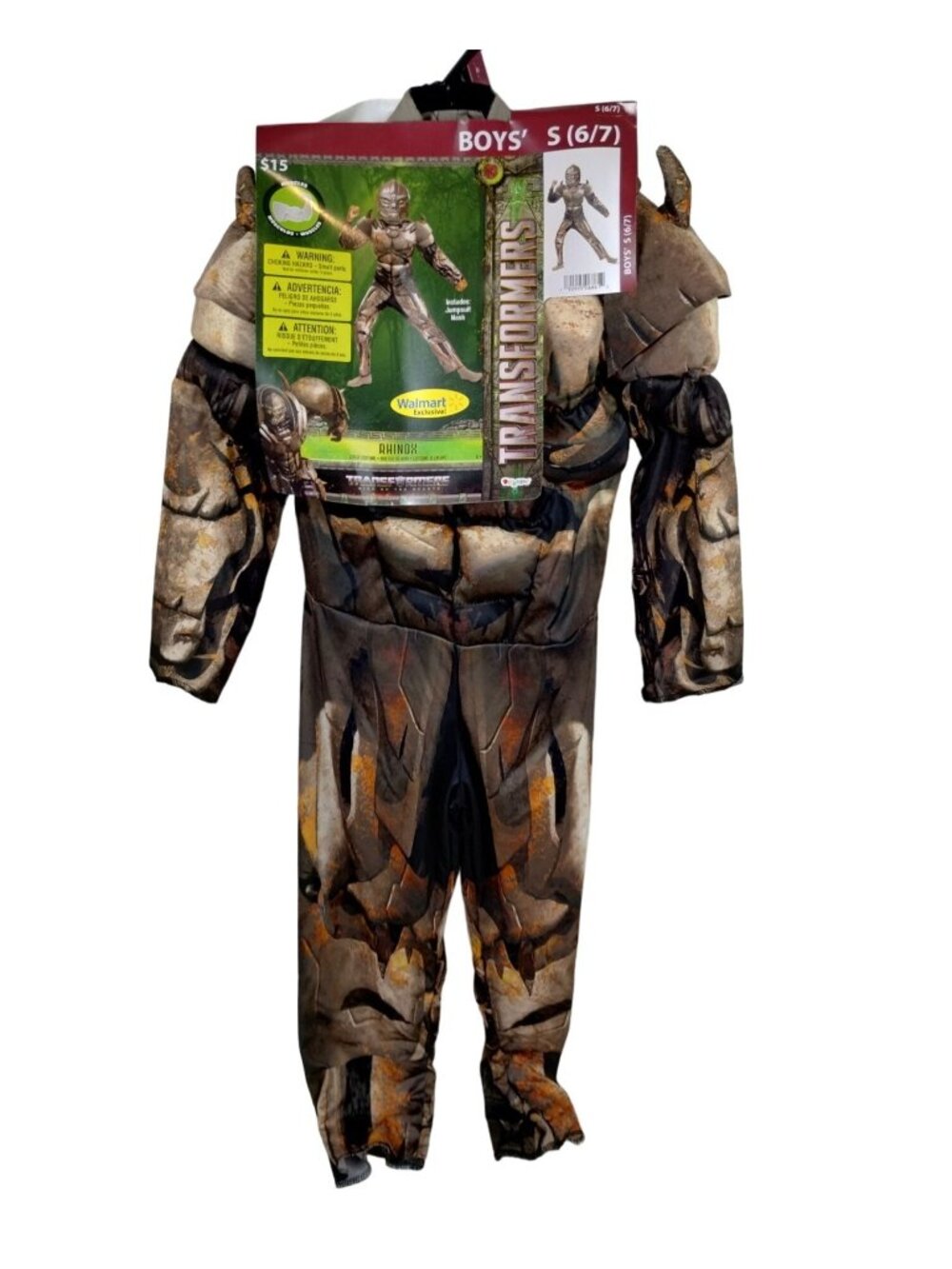 Transformers Boys S (6/7)  Rhinox Halloween Costume Jumpsuit and Mask